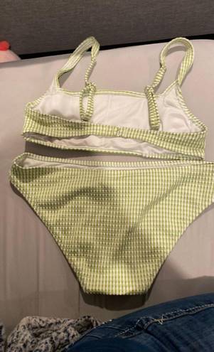 Xhilaration Green Stripped Bikini 