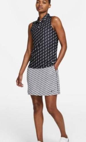 Nike  black white checkered golf skort upf 40 size XXl