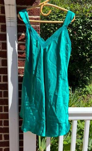 Vintage Solange Green Nightgown Slip Women's 14/16 Size XL