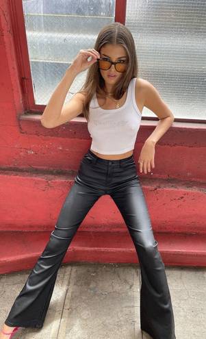 Edikted Black Leather Pants