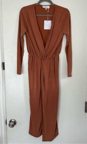 L'Academie L’ Academie X Revolve The Judy Dress Terracotta NWT S