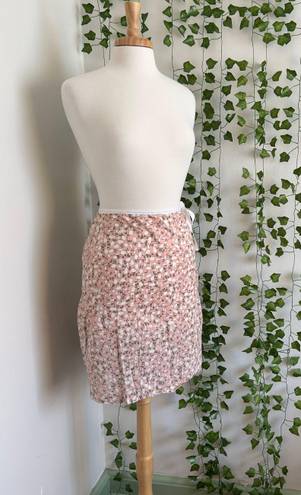 Max Studio Pink Floral High Waisted Skirt