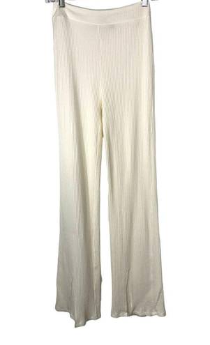 n:philanthropy  NEW Womens SZ S Surry Pant Vanilla Slit Flare Pants Elastic Waist