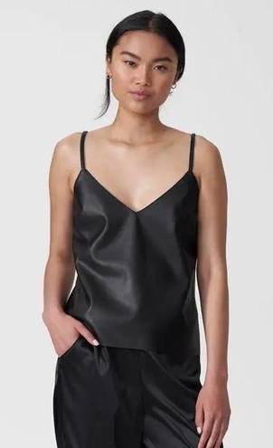 Universal Standard Black Faux Leather Camisole