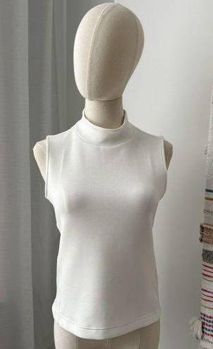 Spanx  AirEssentials Powder White Soft Sleeveless Mock Neck Top Women’s Size XS