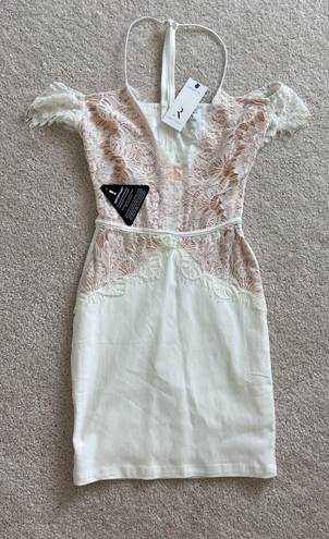 Rare London White Lace Bodycon