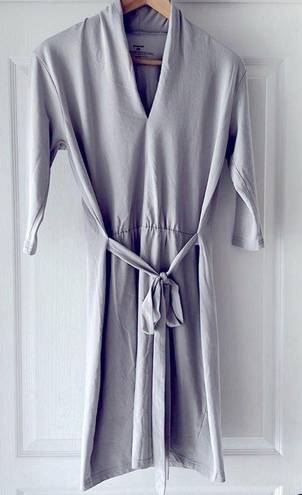 Patagonia Organic Cotton Gray V Neck Dress w/ pockets!Sm 3/4 length…