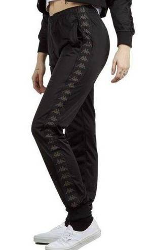 Kappa NWT  Black Gray Track Pants Sweats