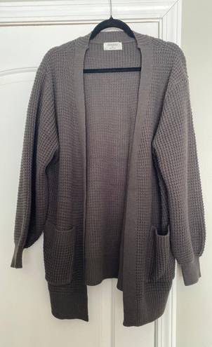 Zenana Outfitters Dark Gray Cardigan Sweater