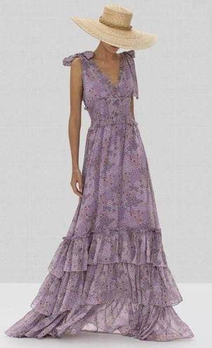 Alexis  Clemence Dress In Purple Bouquet