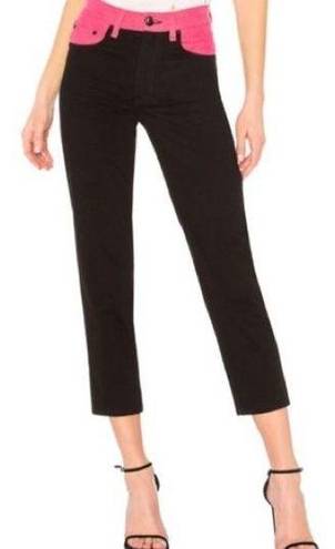 Rag and Bone  Black & Pink Ash Mom Jeans 25 NWT