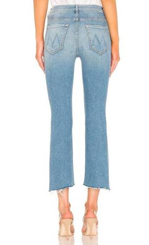 Mother Insider Crop Step Fray Jeans in Shoot To Thrill Denim Size 27