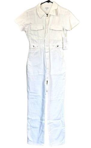 Good American NWT  White Fit For Success Jumpsuit - Size 1 (Small)