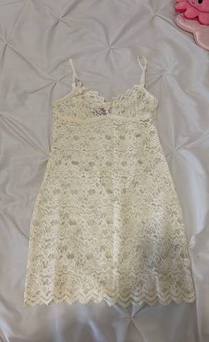 Edikted White Lace Dress