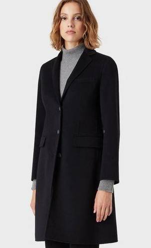 Emporio Armani Emporio Amrani NWOT Women's Black trench coat 3 button down jacket