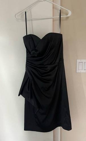 White House | Black Market  Black Strapless Cocktail Dress- Size 2