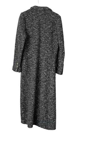 Isabel Marant  Overton Boucle Wool Longline Double Breasted Coat in Gray Sz 10 US