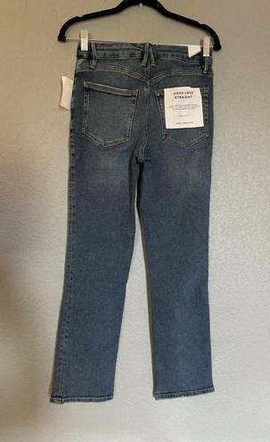 Good American NWT  Good Legs Straight Jeans Blue Indigo478 Color High Rise Size 6