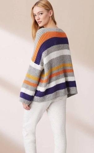 Lou & grey  Stripe Color Line Alpaca Blend Sweater Size Medium