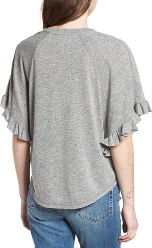 AG Adriano Goldschmied Adriano Goldschmied (AG) Grey Ruffle Tee NWT