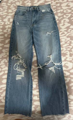 High Rise Wide Leg Jeans Size 25