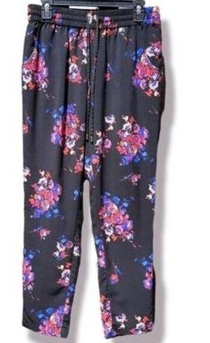 Coldwater Creek  Natural Fit Floral Casual Joggers Comfy Pants Size M 10-12