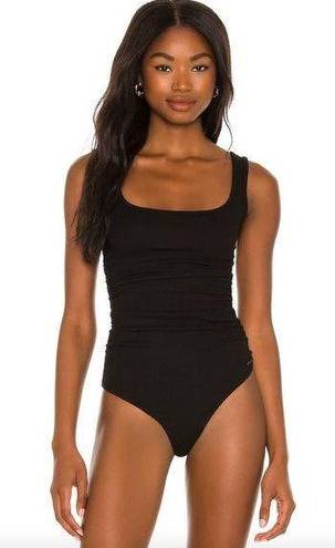 n:philanthropy  X REVOLVE NWT Black Ribbed Prince Tank Top Thong Bodysuit XS