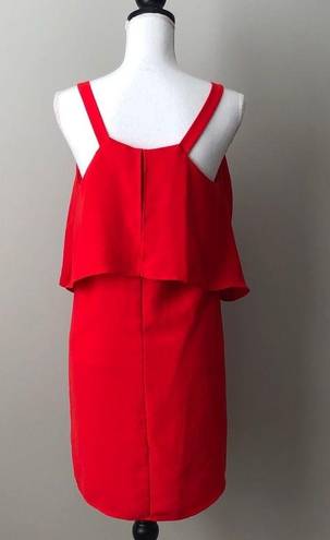 Collective Concepts  | Red Ruffle Tiered Dress