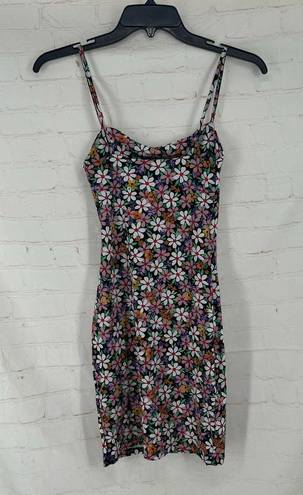 ZARA  Square neck floral mini dress S