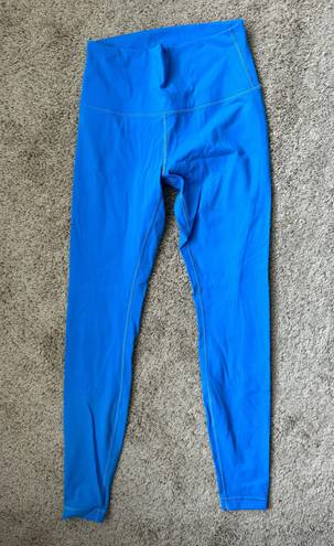 Lululemon Wunder Under Leggings Blue sz 6