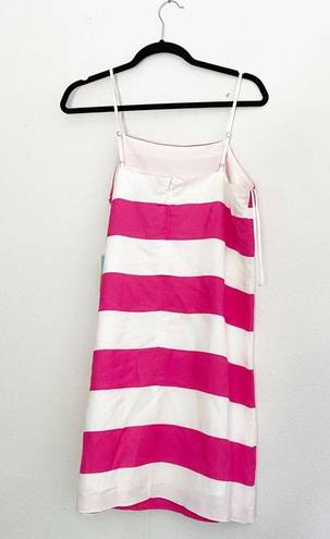 CeCe NWT  Striped Square Neck Sheath Dress Linen