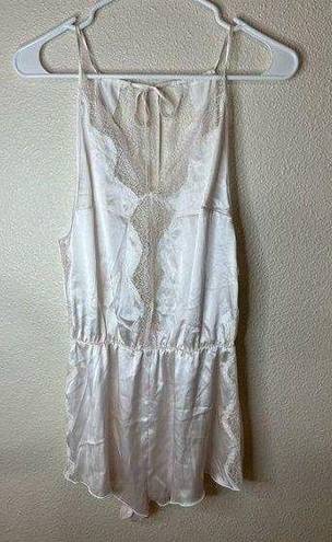 Victoria's Secret Victoria’s Secret VS Here Comes The Bride Collection white satin lace romper S