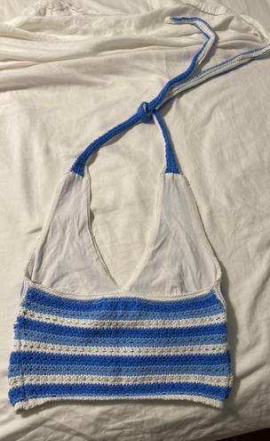 Hollister Blue Halter Top