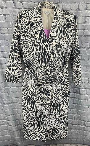 Hudson Sergio  x Target  Zebra  Print Trench Coat  Size 4X