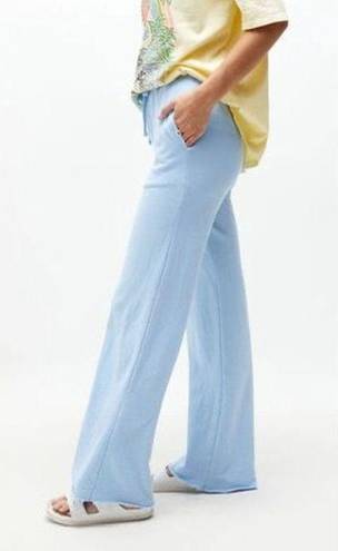 Billabong New.  sky blue wide leg sweat pants. Small. Retails $59