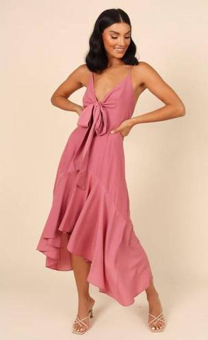 Petal and Pup  Mariana Rose Pink High Low Midi Dress XS