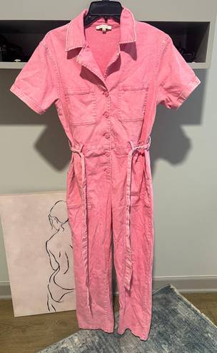 Skies Are Blue Pink Denim Jumpsuit/Pantsuit