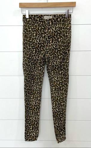 We The Free Free People  Leopard Print High Waisted Pants Size 24