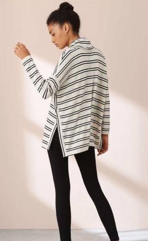 Lou & grey  Black and White Stripe Cowl Neck Sweater