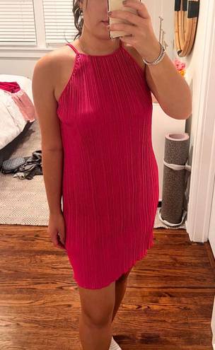 Rails Pink Pleated Dress