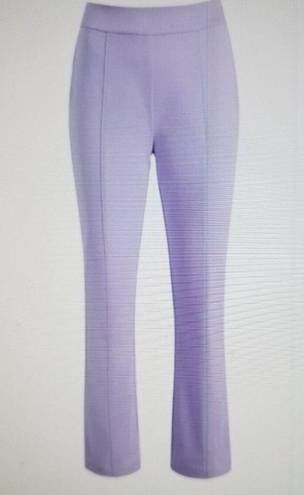 Hill House  The Claire Pant Stretch Cotton Kick-Out Crop in Lavender Size XS