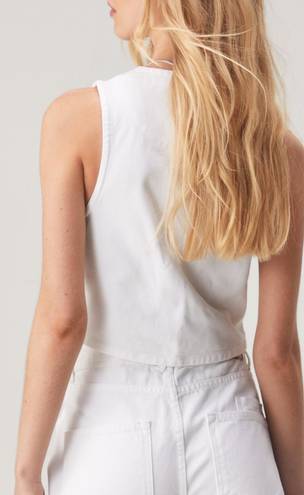 Nasty Gal White Denim Vest