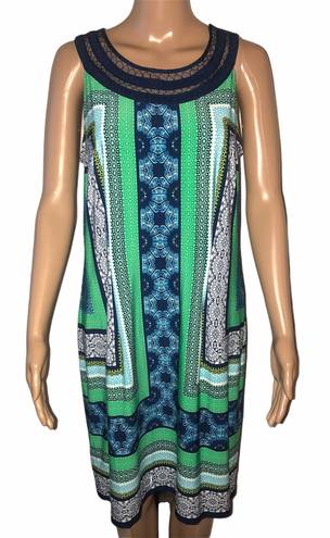 Studio One Multi Pattern Sleeveless Dress