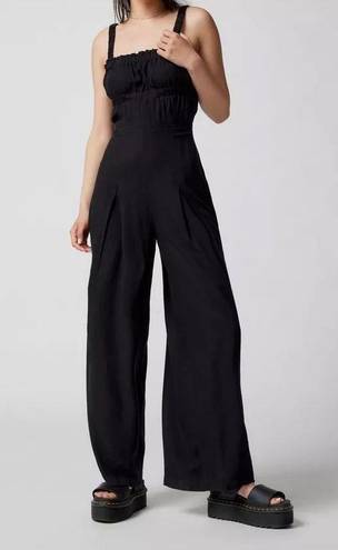 Urban Outfitters Lovas Linen Strappy-Back Jumpsuit