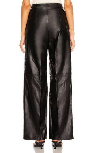 L.A.M.B. Loulou Studio Noro Leather Pants in Black Small New Womens Trousers