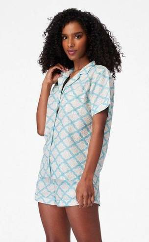 Roller Rabbit  Cotton Jemina Livy Lulu Lounge set Pjs in Turquoise XS