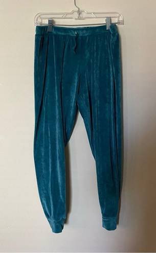 Juicy Couture Teal Velour Y2K Sweatpants Joggers Loungewear