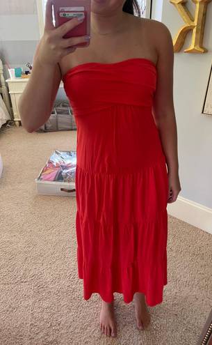 Soma Maxi Dress Red Size XS