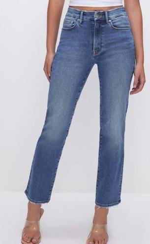 Good American NWT  Good Legs Straight Jeans Blue Indigo478 Color High Rise Size 6