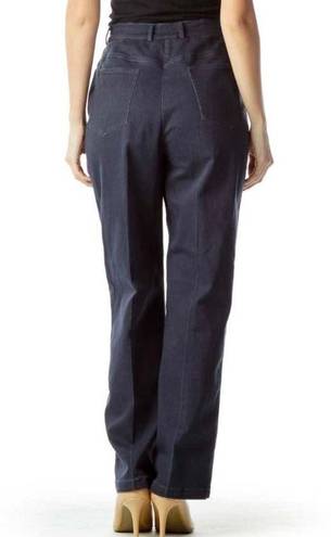 St. John  Sport Blue Gray Wide Leg Pants Minimalist Career Wear Size 6